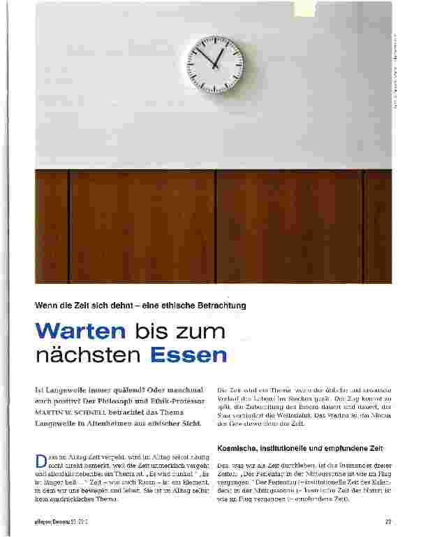 Vorschauseite 1: Warten bis zum nächsten