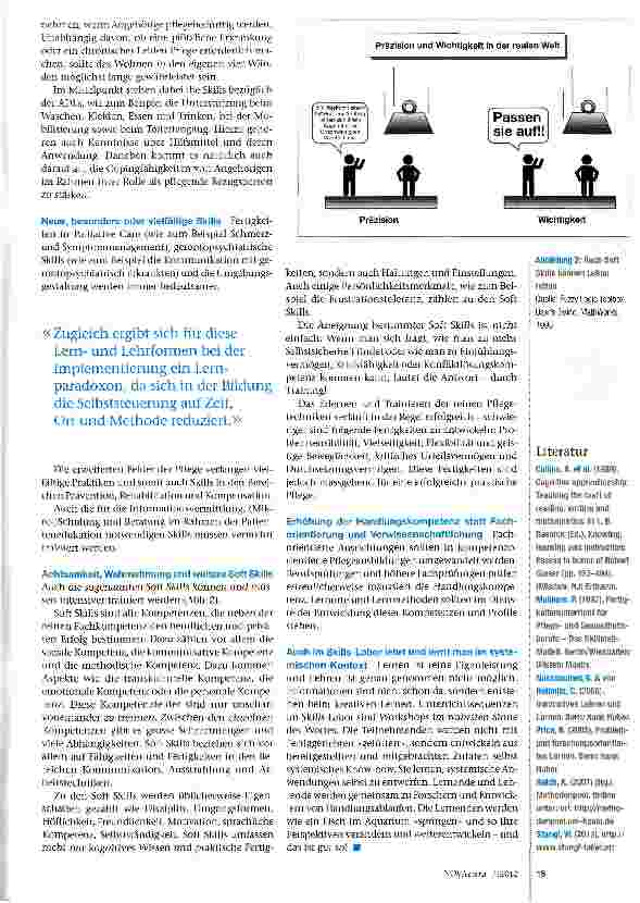 Vorschauseite 3: Skillsund Fertigkeitentraining gestern - heute - morgen