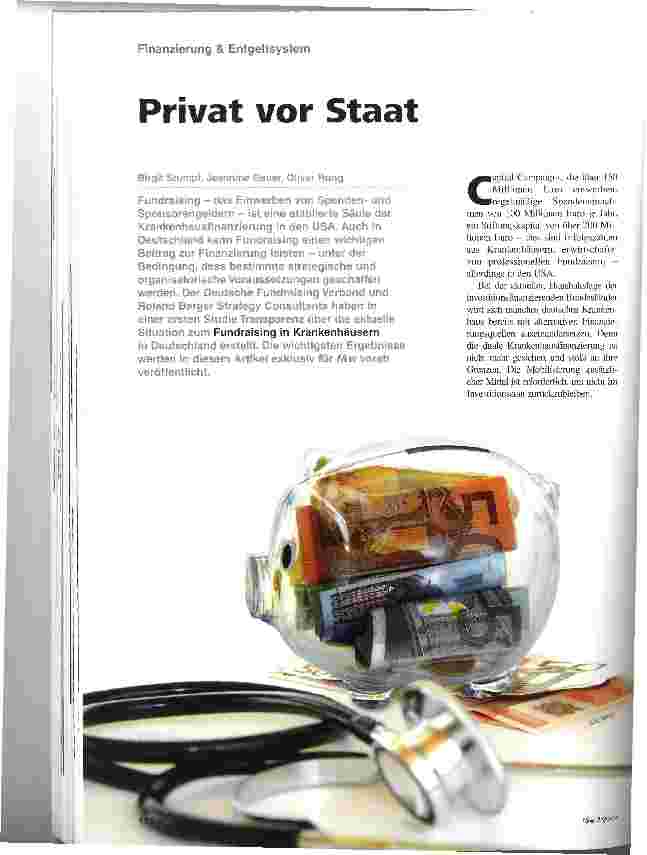 Vorschauseite 1: Privat vor Staat