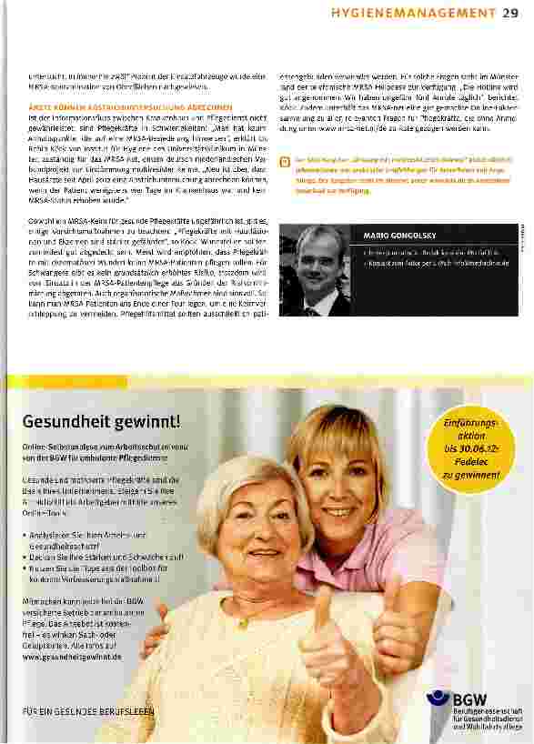 Vorschauseite 4: Gut informiert gegen resistente Keime
