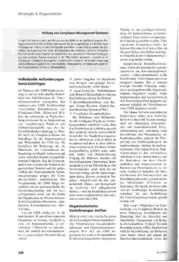 Vorschauseite 2: Stringent und transparent