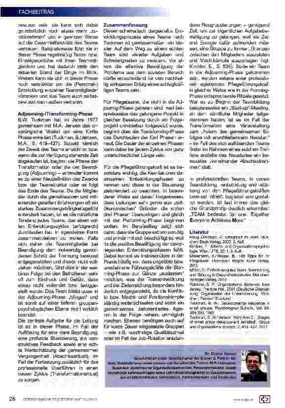Vorschauseite 3: Erfolgreiche Pflegeteams bilden, entwickeln und stärken