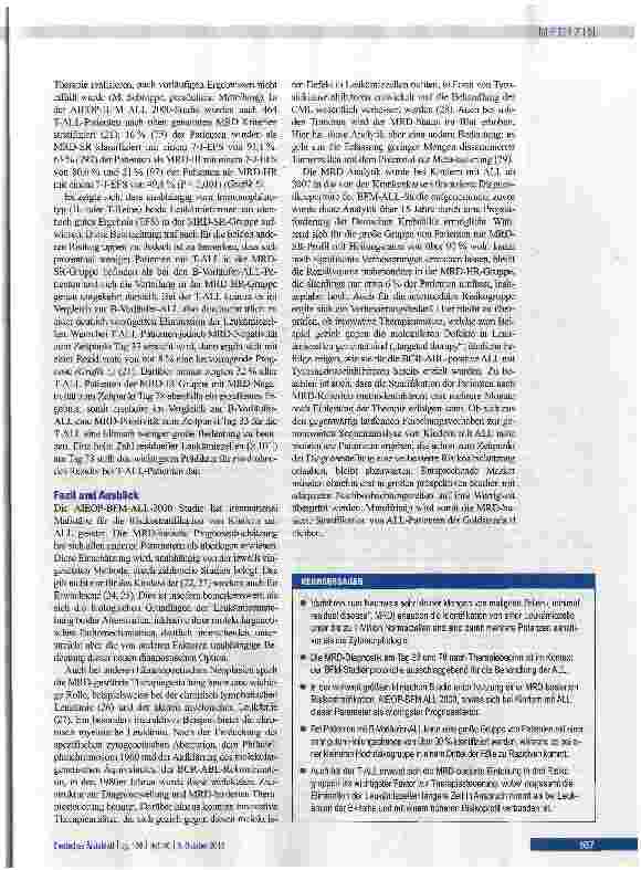 Vorschauseite 6: Akute lymphoblastische Leukämie bei Kindern