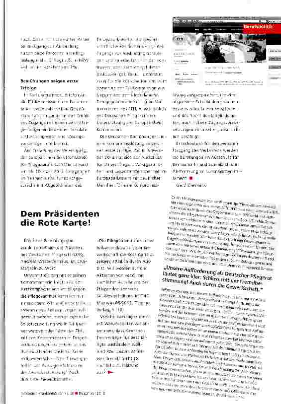 Vorschauseite 3: EU-Berufsanerkennungsrichtlinie auf dem Weg zum Kompromiss?