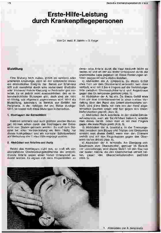 Vorschauseite 1: Erste-Hilfe-Leistung durch Krankenpflegepersonal