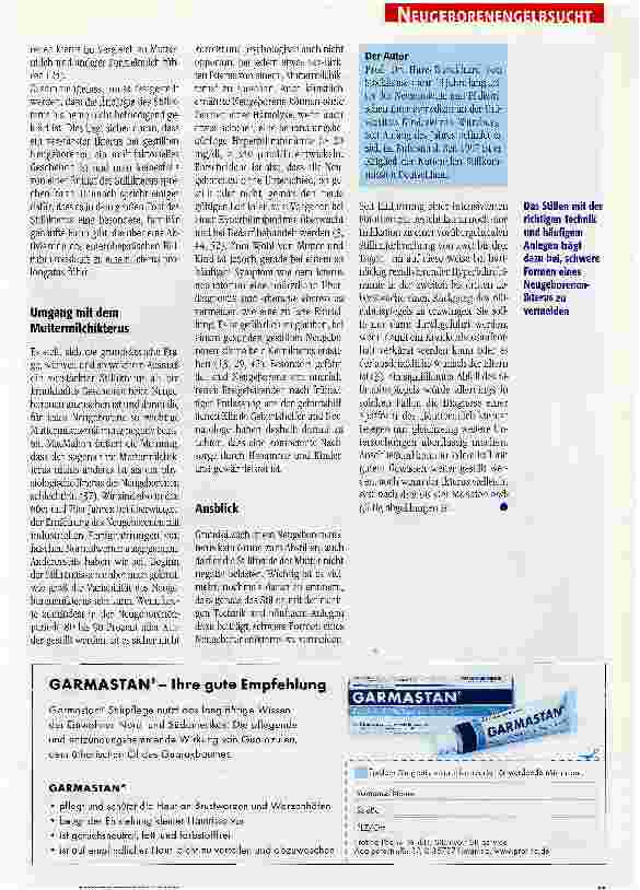 Vorschauseite 4: Neugeborenen-ikterus durch optimales Stillen vermeiden