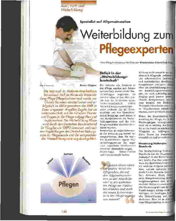 Vorschauseite 1: Weiterbildung zum Pflegeexperten Spezialist auf Allgemeinstation