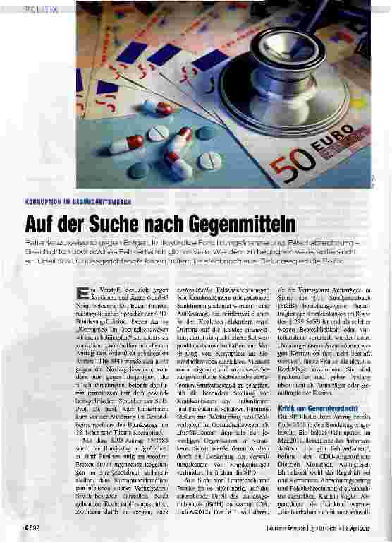 Vorschauseite 1: Auf der Suche nach Gegenmitteln