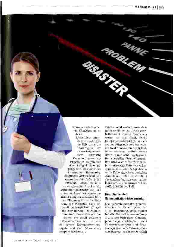 Vorschauseite 2: Katastrophenvorsorge -(k)ein Thema für die Pflege?