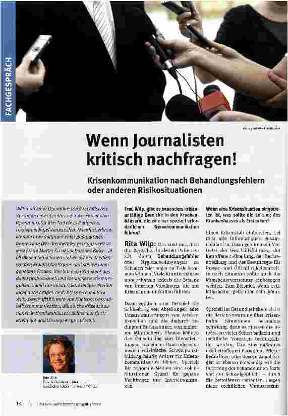 Vorschauseite 1: Wenn Journalisten kritisch nachfragen!