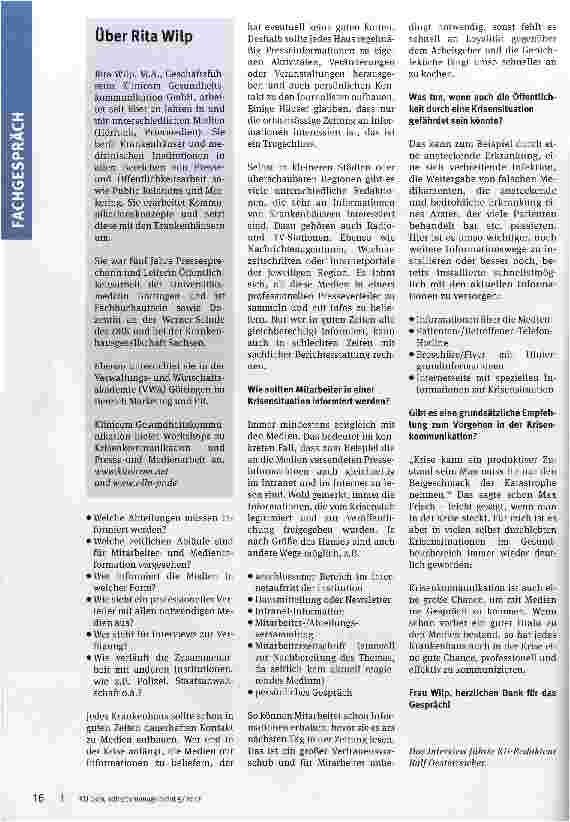 Vorschauseite 3: Wenn Journalisten kritisch nachfragen!