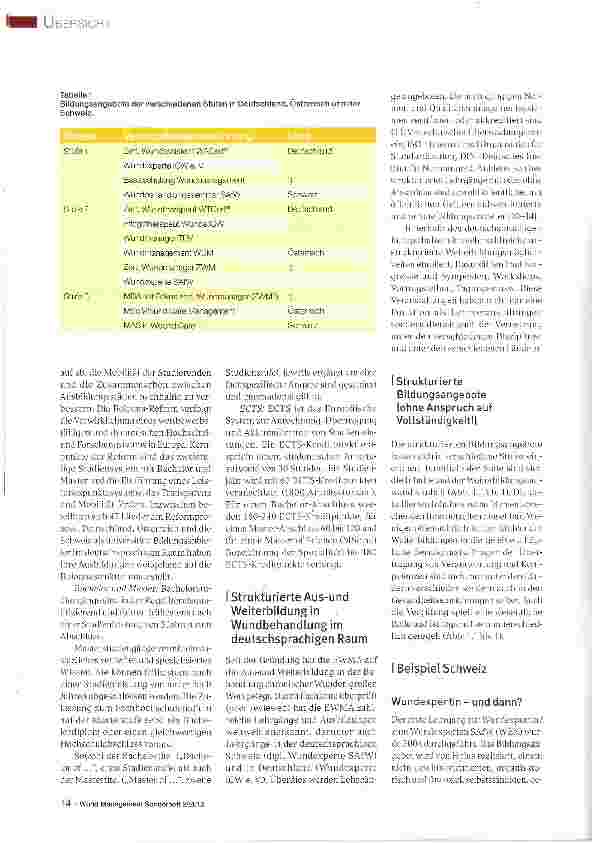 Vorschauseite 3: Diplomierte Wundexpertin (WEX), zertifizierter Wundmanager, Zertifizierter Wundtherapeut, Zertifizierter Wundassistent, Wundexperte (ICW), Pflegetherapeut Wunde (ICW) oder doch li…