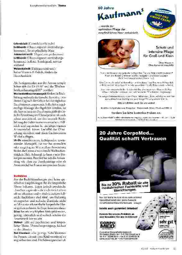Vorschauseite 3: Mit Komplementärmedizin gegen verzögerte Rückbildung