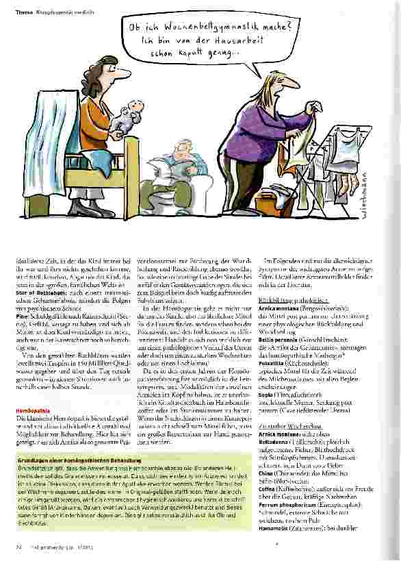 Vorschauseite 4: Mit Komplementärmedizin gegen verzögerte Rückbildung