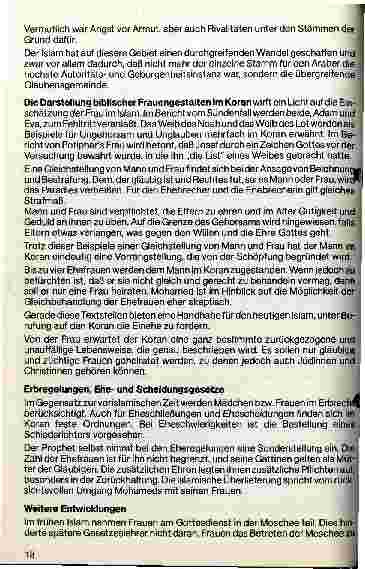 Vorschauseite 2: Die Stellung der Frau im Islam