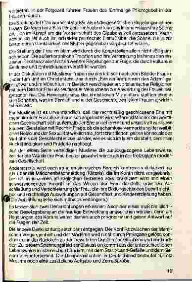 Vorschauseite 3: Die Stellung der Frau im Islam
