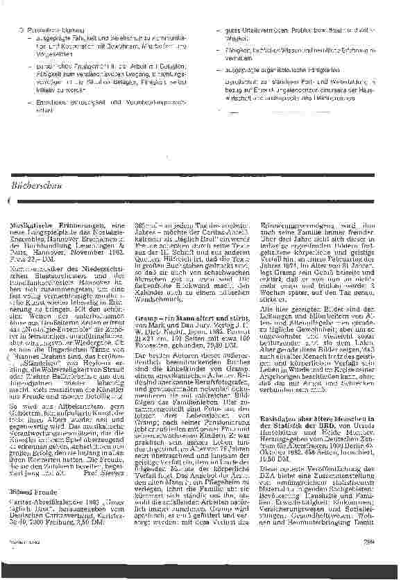 Vorschauseite 5: Aus der Arbeit des Kuratoriums Deutsche Altershilfe Standard-Stellenbeschreibungen für die Hauswirtschaftsleitung