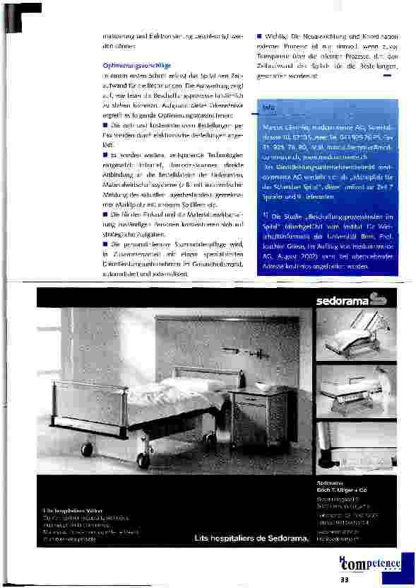 Vorschauseite 2: Beschaffungsprozesskosten im Spital Grosses Optimierungspotential