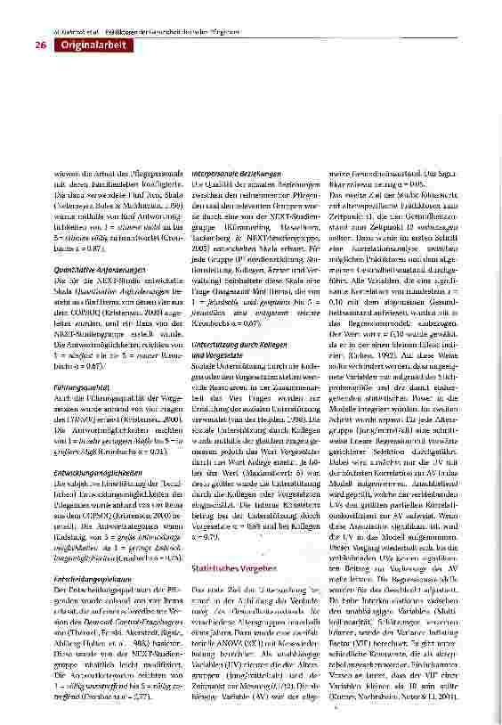 Vorschauseite 4: Vergleich der Gesundheit und Identifizierung von Prädiktoren der Gesundheit in verschiedenen Altersgruppen Pflegender in Deutschland