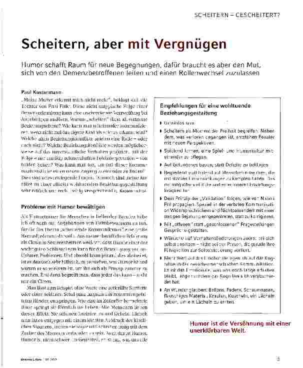 Vorschauseite 1: Scheitern, aber mit Vergnügen