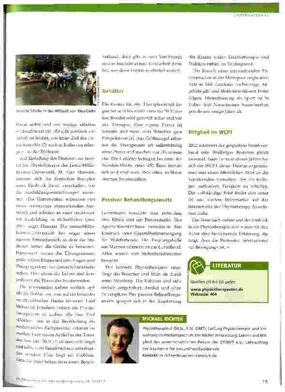 Vorschauseite 2: Physiotherapie in Indien