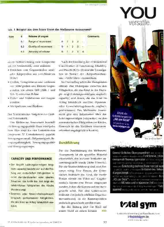 Vorschauseite 2: Das Melbourne Assessment of Unilateral Upper Limb Function
