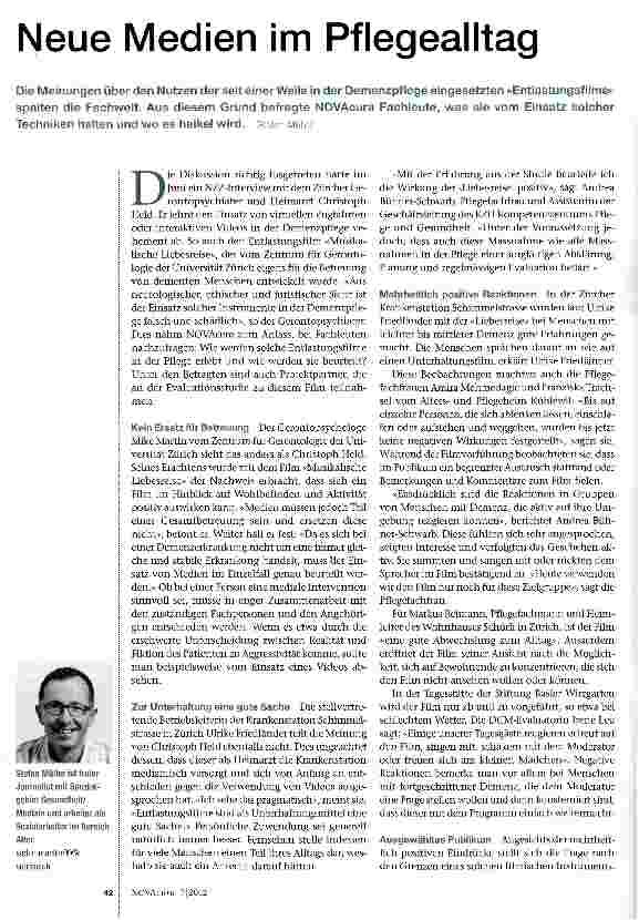 Vorschauseite 1: Neue Medien im Pflegealltag
