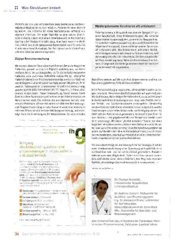 Vorschauseite 3: Deeskalation von Patientenströmen in Notaufnahmen