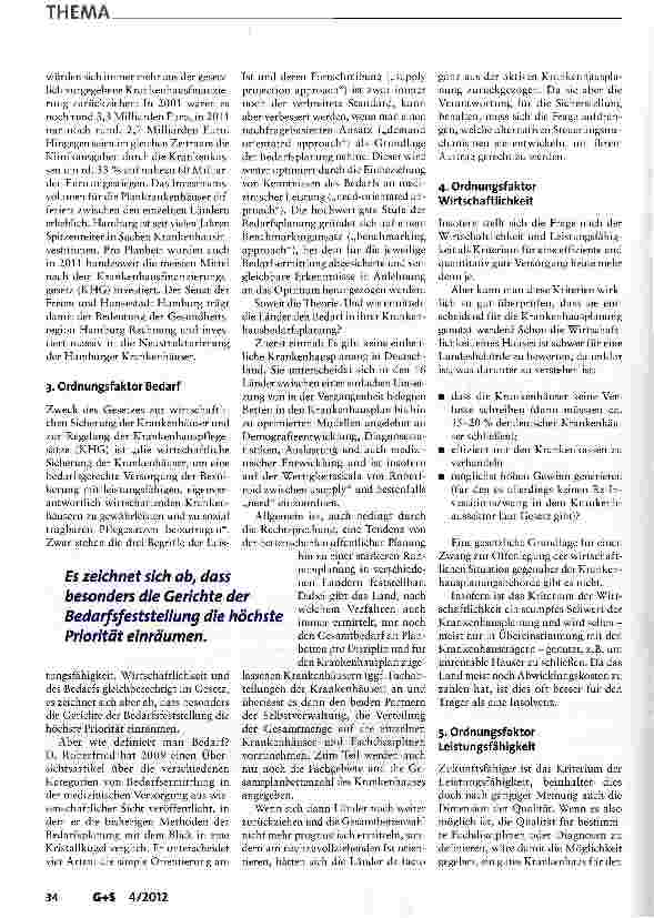 Vorschauseite 3: Krankenhausplanung zwischen Versorgung und Wettbewerb