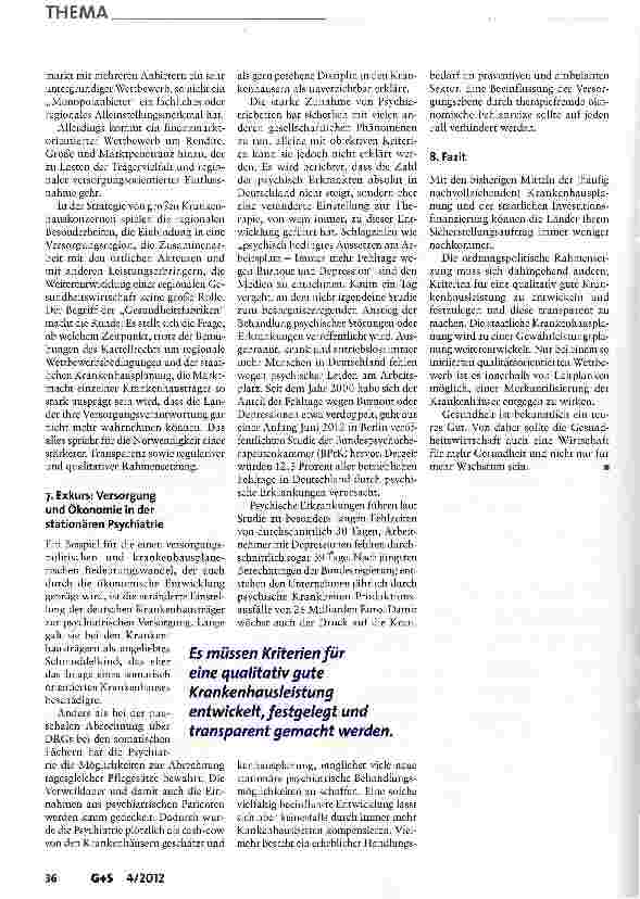 Vorschauseite 5: Krankenhausplanung zwischen Versorgung und Wettbewerb