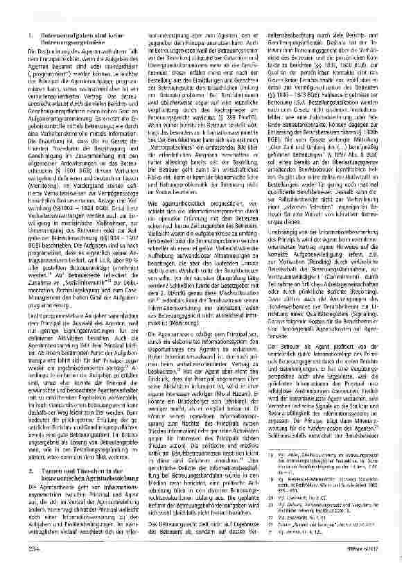 Vorschauseite 3: Ohne Ziel ist auch der Weg egal: Betreuungsgericht und Berufsbetreuer im Lichte der Agenturtheorie