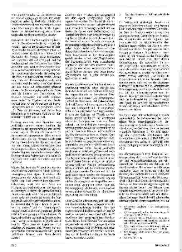 Vorschauseite 5: Ohne Ziel ist auch der Weg egal: Betreuungsgericht und Berufsbetreuer im Lichte der Agenturtheorie