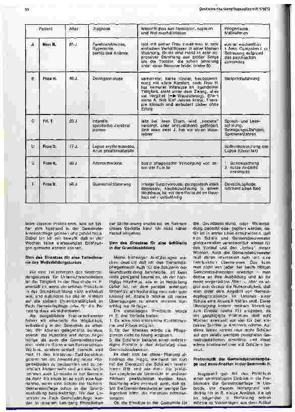 Vorschauseite 2: Erfahrungen aus einem Praktikum in der Gemeindekrankenpflege