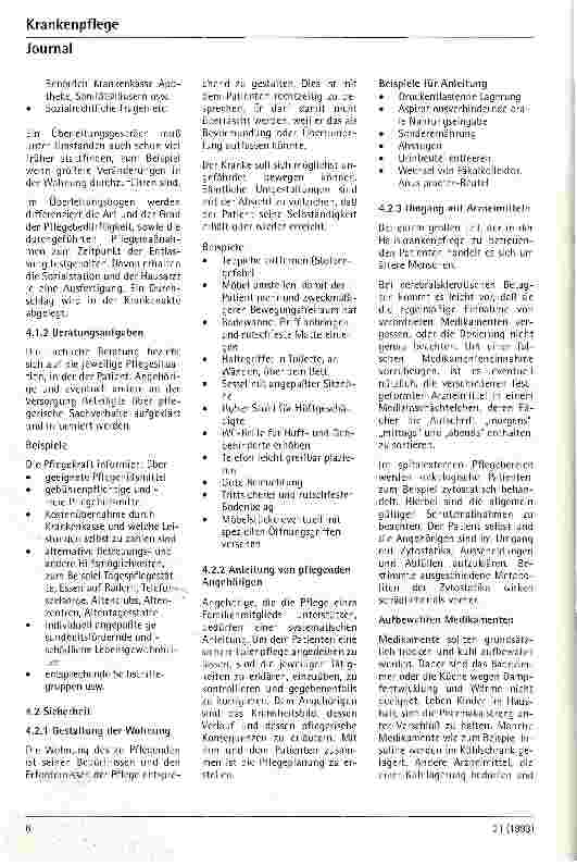 Vorschauseite 2: Pflegeprozeß in der Gemeindepflege