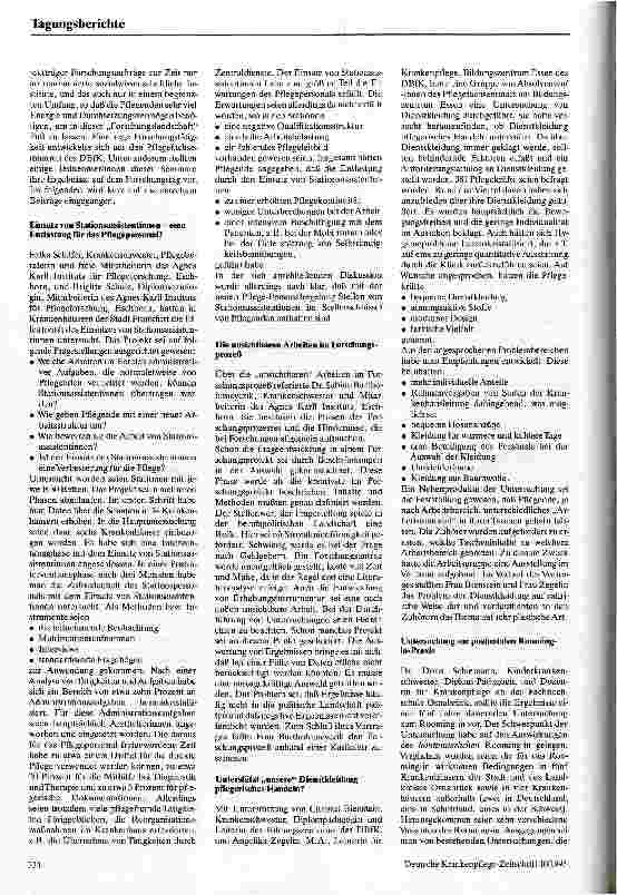 Vorschauseite 2: Pflegeforschung für Pflegepraxis Nürnberg 4.Pflegeforschungstag d. Dt.Berufsverbands für Pflegeberufe 8.6.93