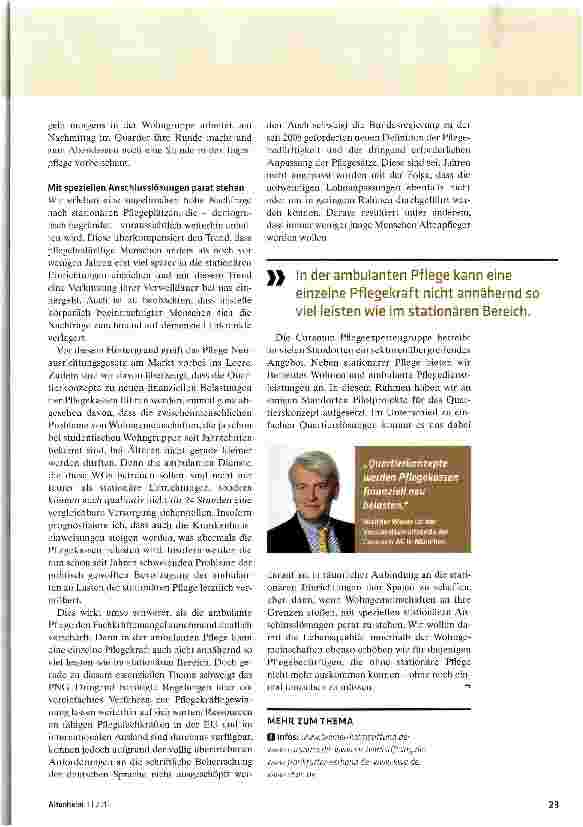Vorschauseite 4: Wer nicht mit der Zeit geht. ..