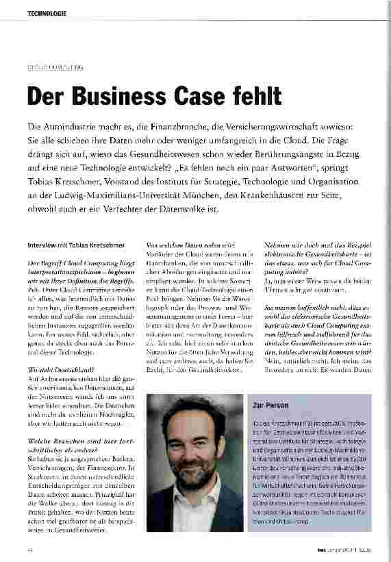 Vorschauseite 1: Der Business Case fehlt