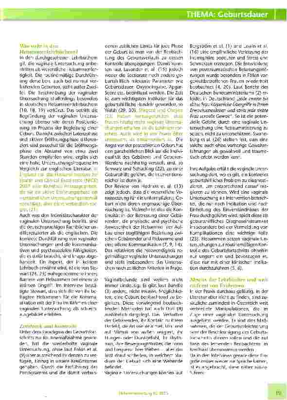 Vorschauseite 2: Die vaginale Untersuchun während der Geburt