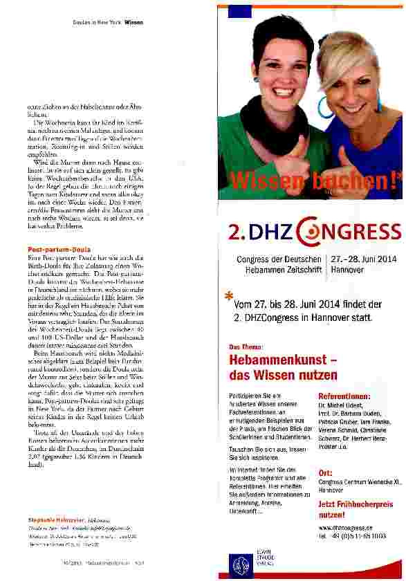 Vorschauseite 4: Doulas als Hebammenersatz in den USA