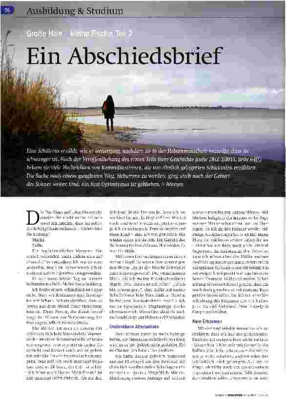 Vorschauseite 1: Ein Abschiedsbrief
