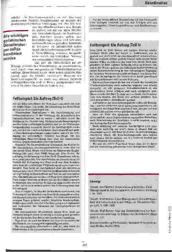 Vorschauseite 4: Unterstützung mit System Case Management in der ambulanten Rehabilitation