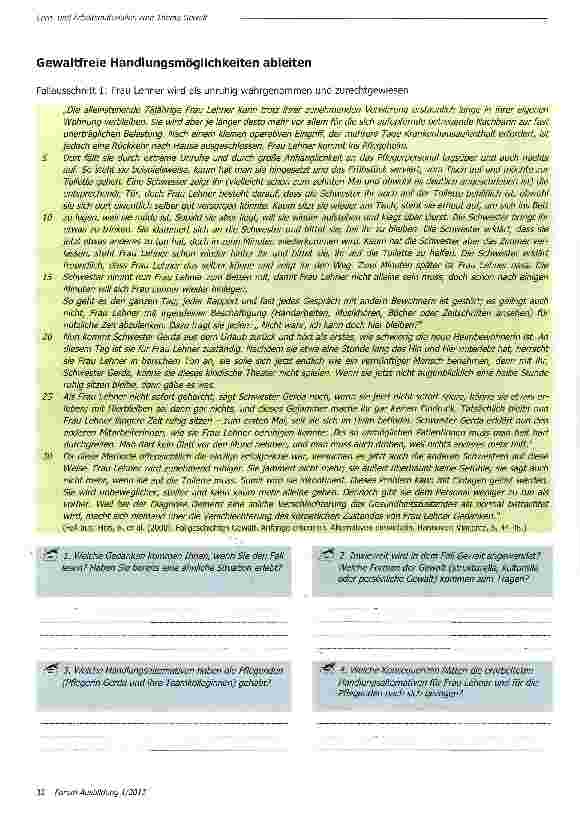 Vorschauseite 3: Lernund Arbeitsmaterialien zum Thema Gewalt