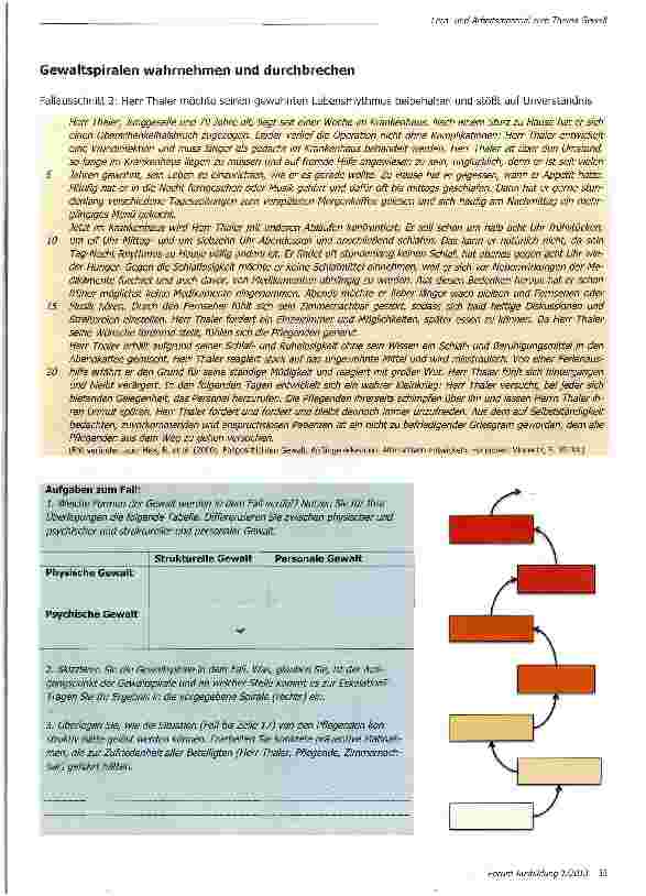 Vorschauseite 4: Lernund Arbeitsmaterialien zum Thema Gewalt