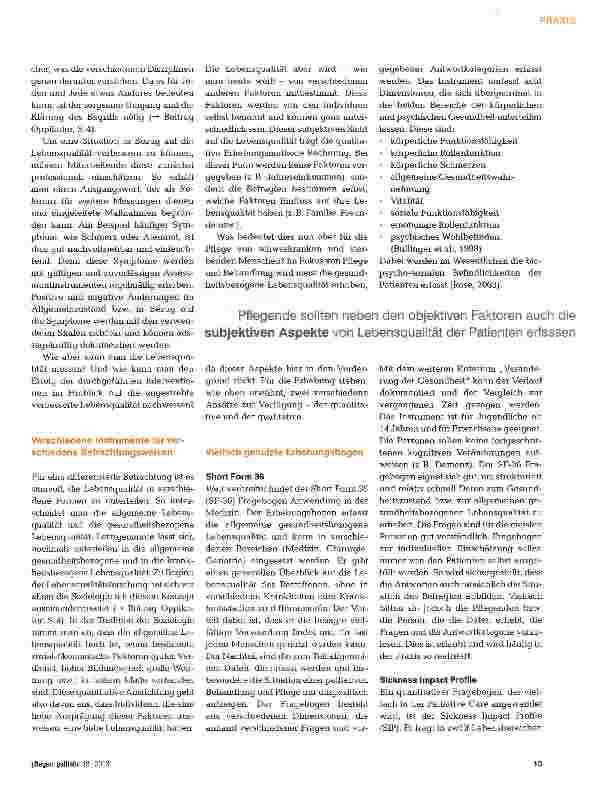 Vorschauseite 2: Danke, es geht mir gut - Lebensqualität kompetent erfassen