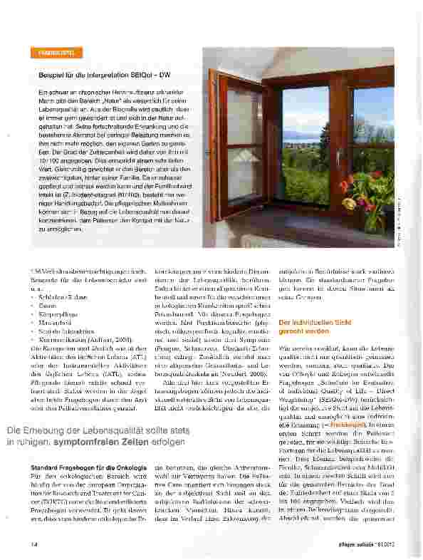 Vorschauseite 3: Danke, es geht mir gut - Lebensqualität kompetent erfassen