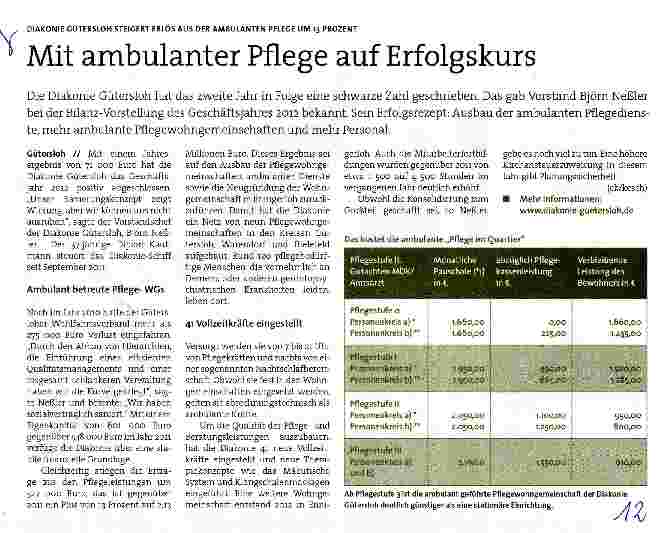 Vorschauseite 1: Mit ambulanter Pflege auf Erfolgskurs