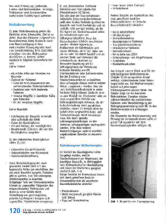 Vorschauseite 2: Technische Hygiene im Krankenhaus: Baumaßnahmen im laufenden Betrieb