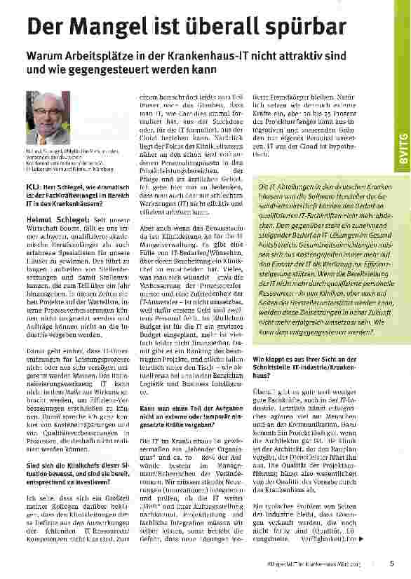 Vorschauseite 1: Der Mangel ist überall spürbar