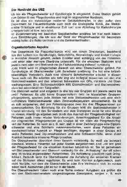 Vorschauseite 3: Bericht über ein Pflegepraktikum am Universitätsspital Zürich