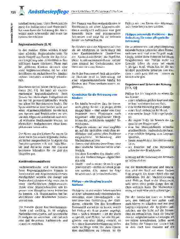 Vorschauseite 2: Philipp braucht Narkose - pflegerische Betreuung eines Säuglings in der Anästhesie